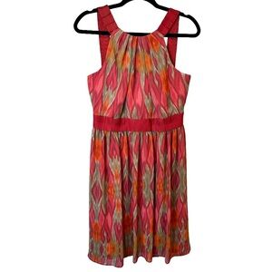 Isabella DeMarco Pink and Gray Sleeveless Dress 6‎